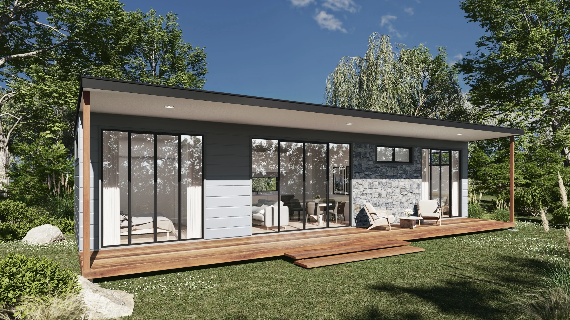 The 3D Granny Flat Package example render
