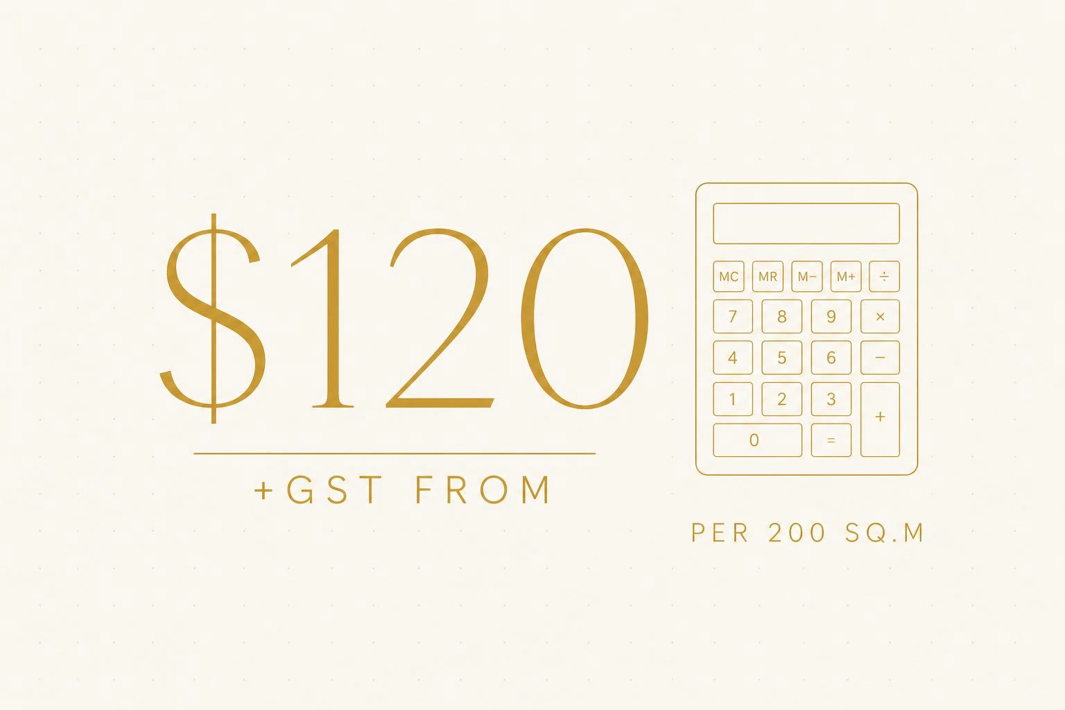 Takeoffs from $120 +GST per 200 Sqm