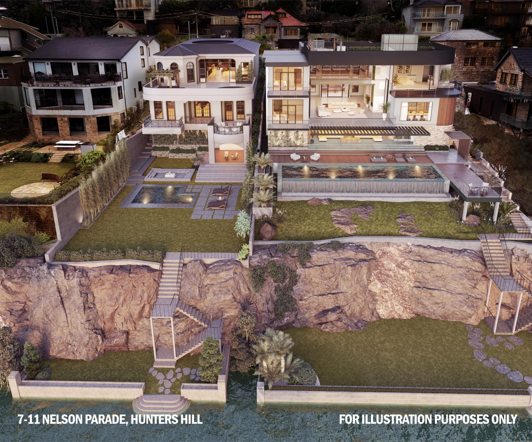 7-11 Nelson Parade — Waterfront Photomontage