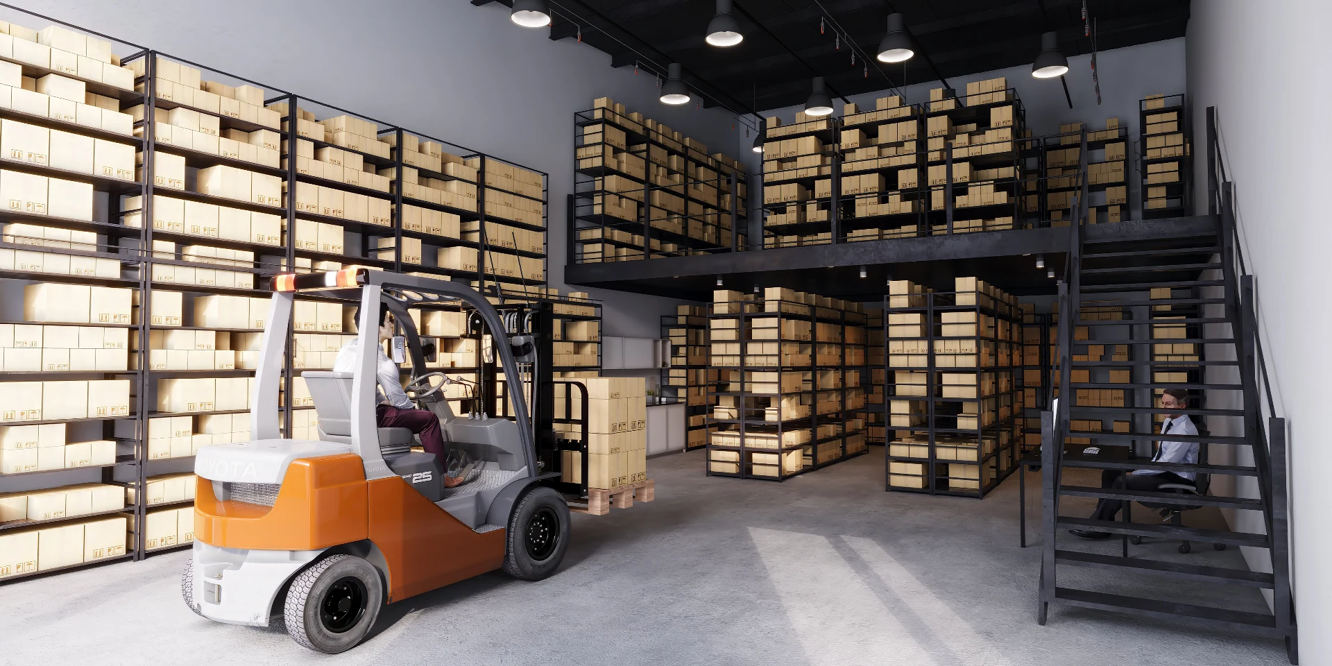 Lisarow Warehouse Interior — Forklift