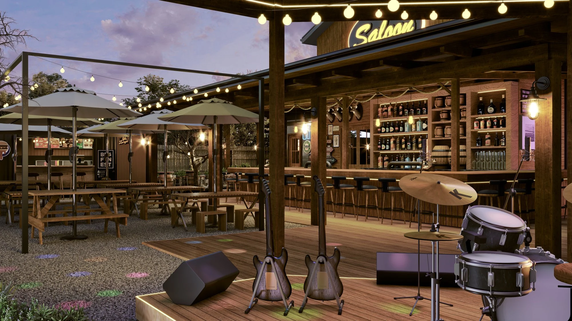 Whisky Bravo Saloon — Outdoor Stage