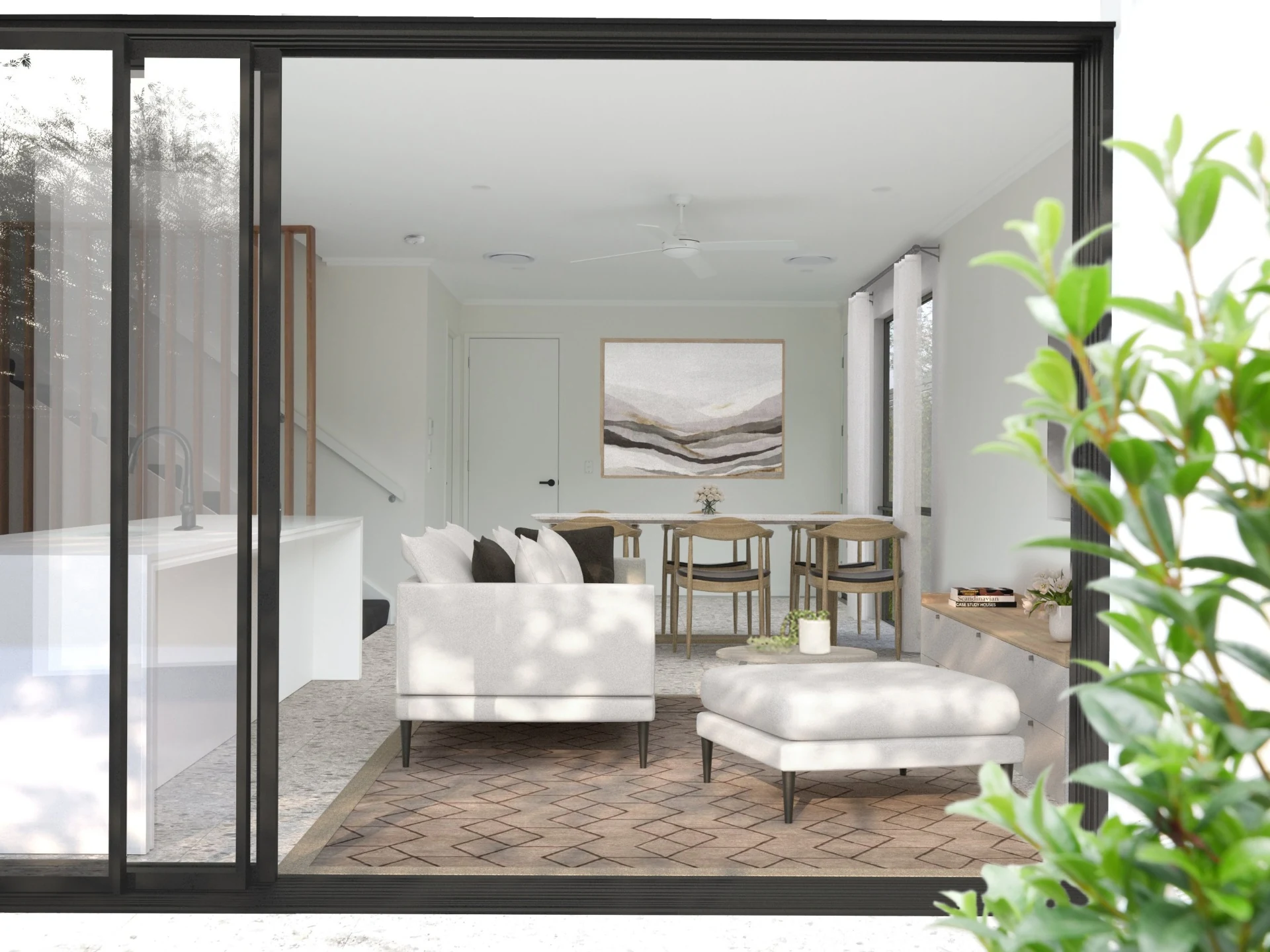 Townhouse Living Area — Photomontage — after