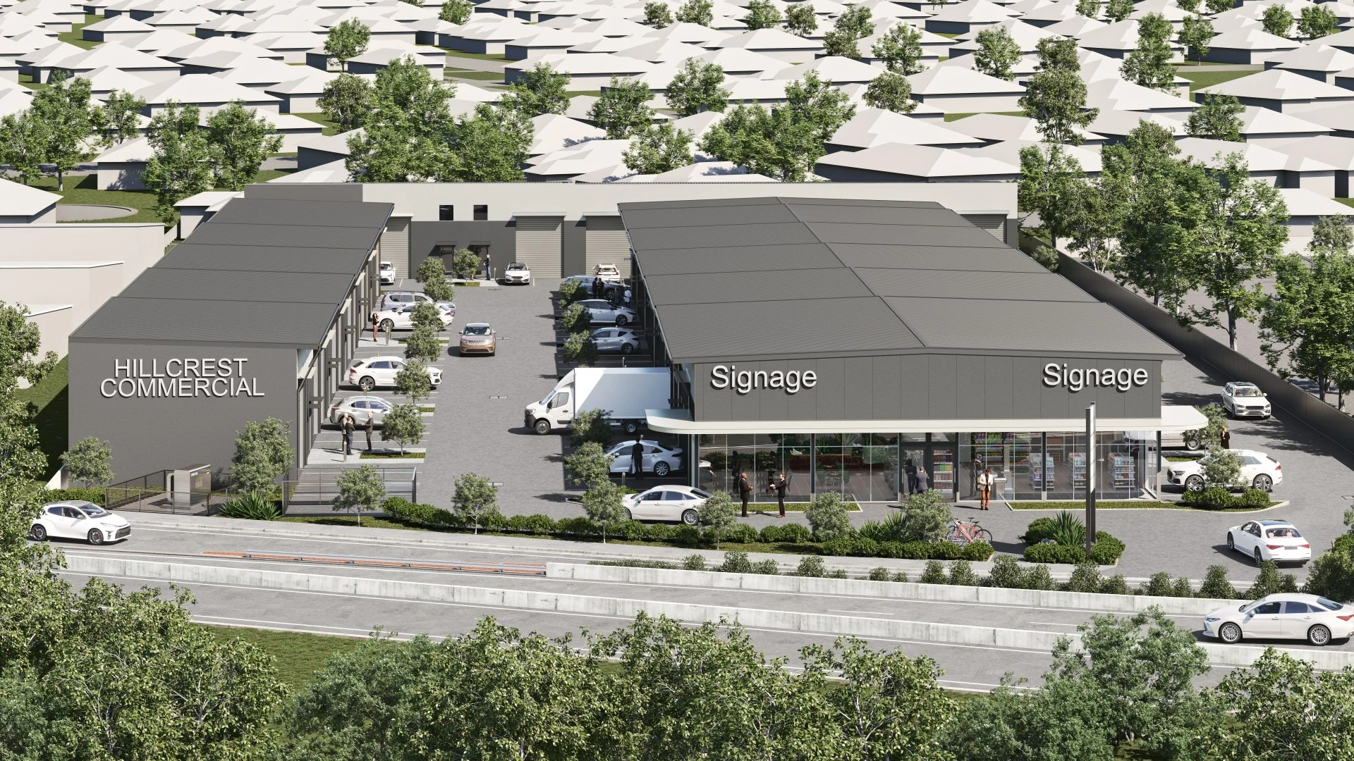Hillcrest Commercial — Aerial