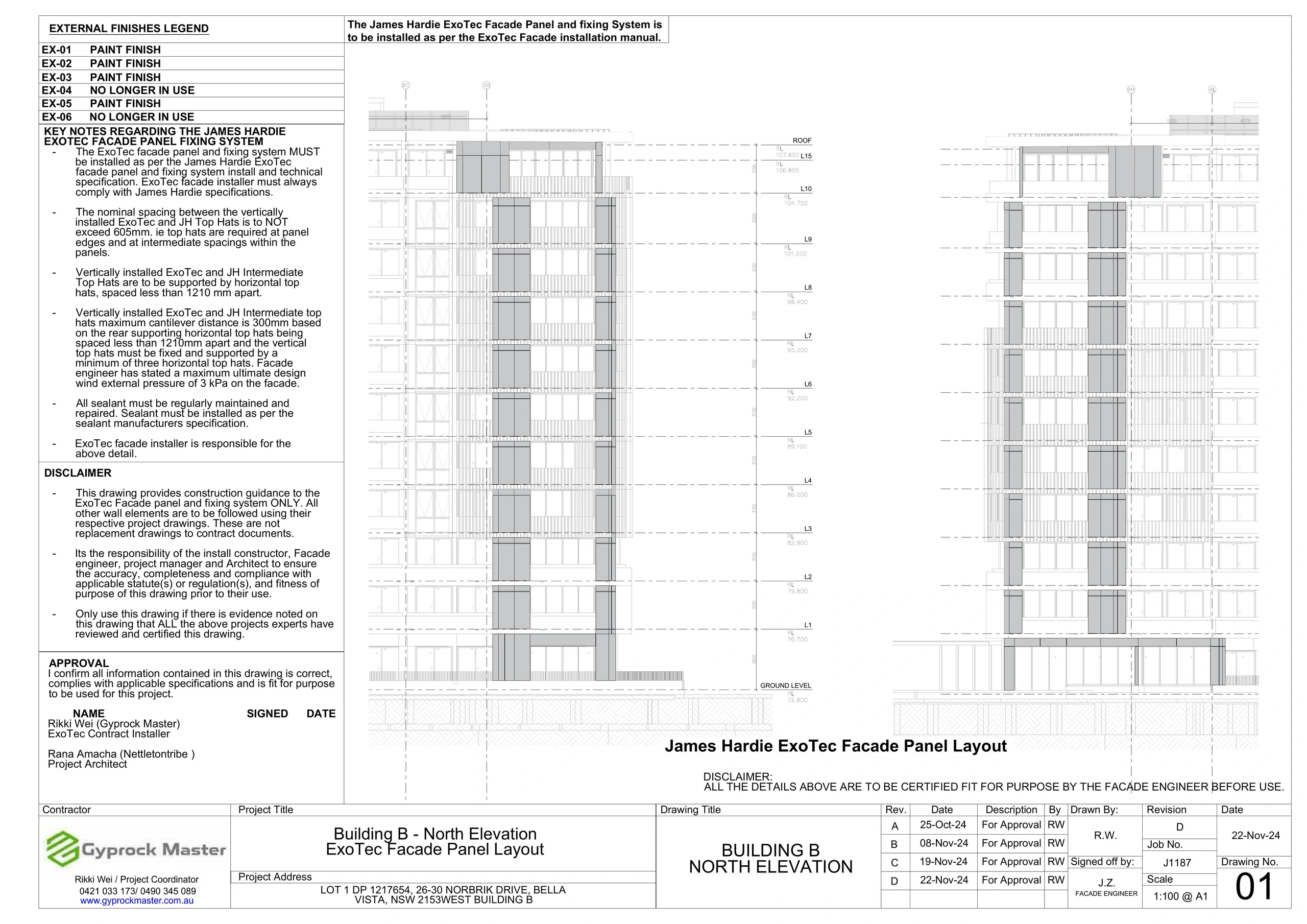 Facade workshop Drawings example render