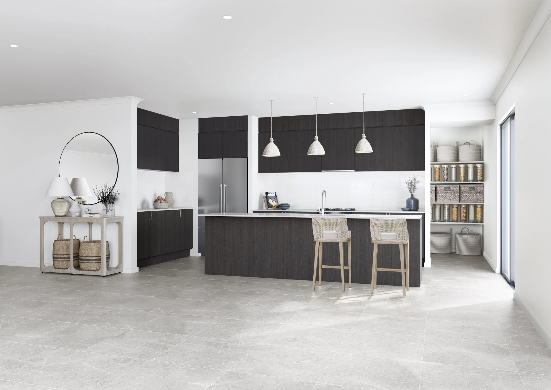 Open Plan Kitchen & Butler's Pantry