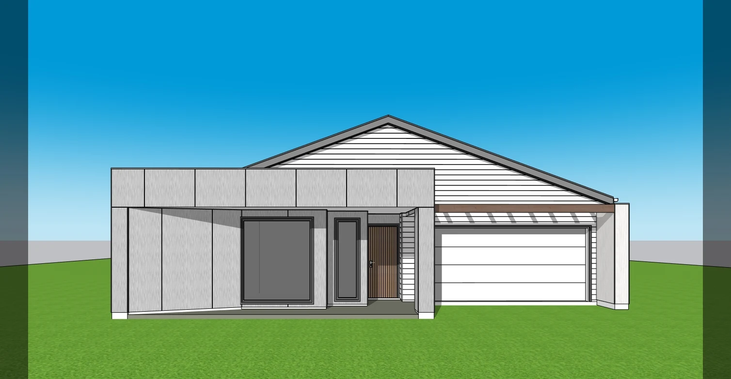 Box Modern facade design — Charlemont Master