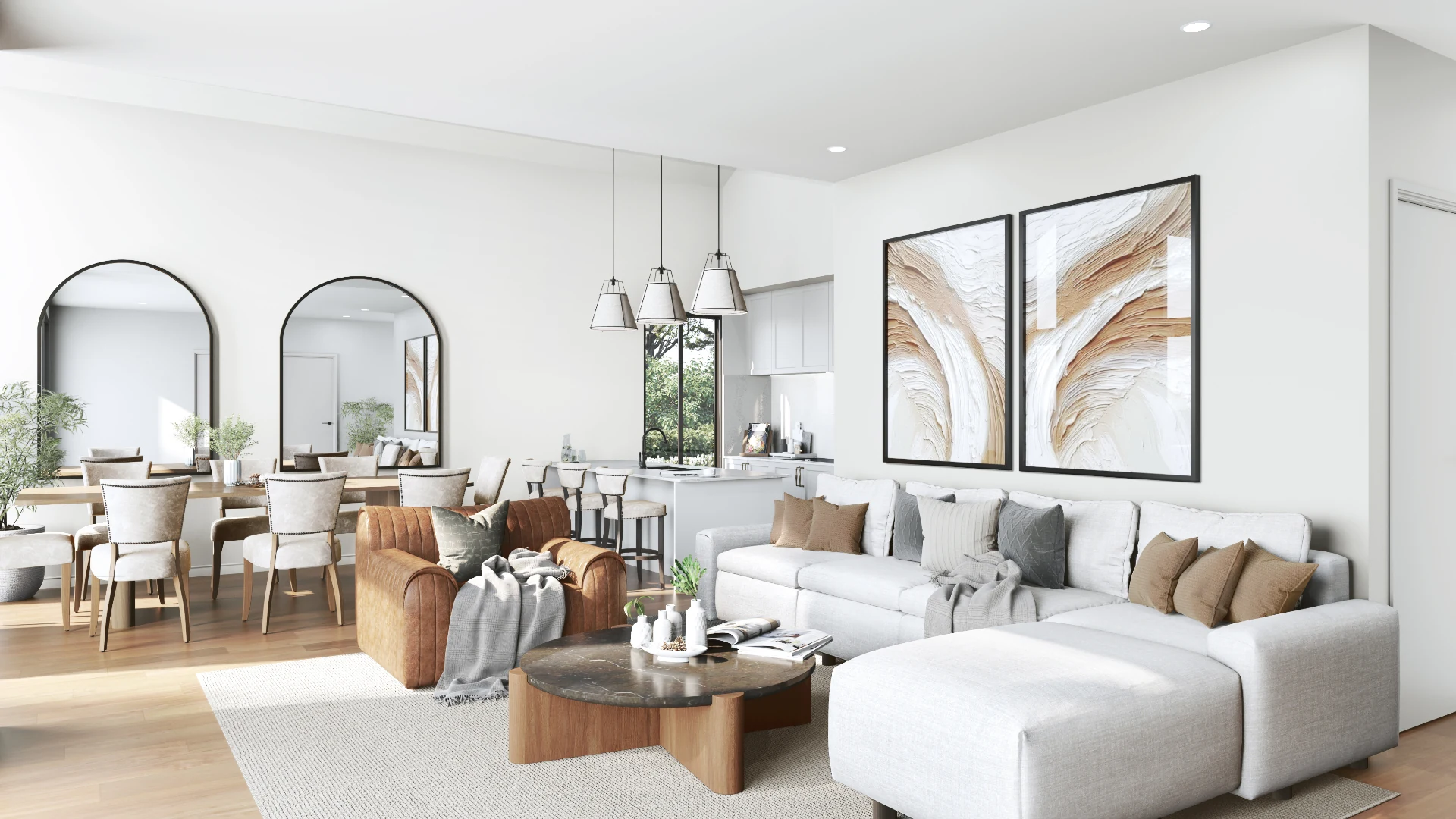 Living Room 3D renders