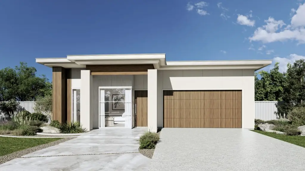 Japandi house in 3D