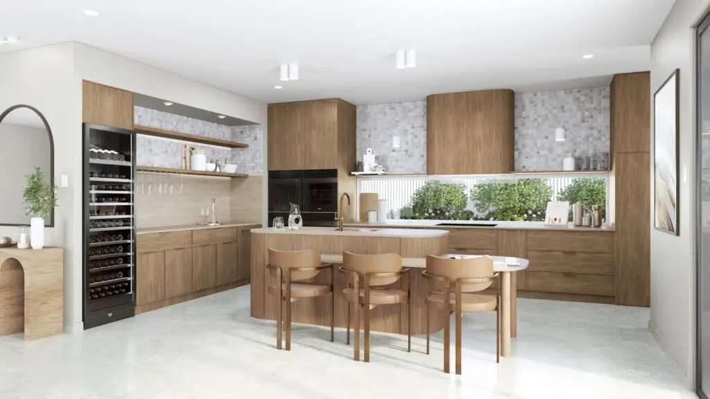 Modern kitchen timber style