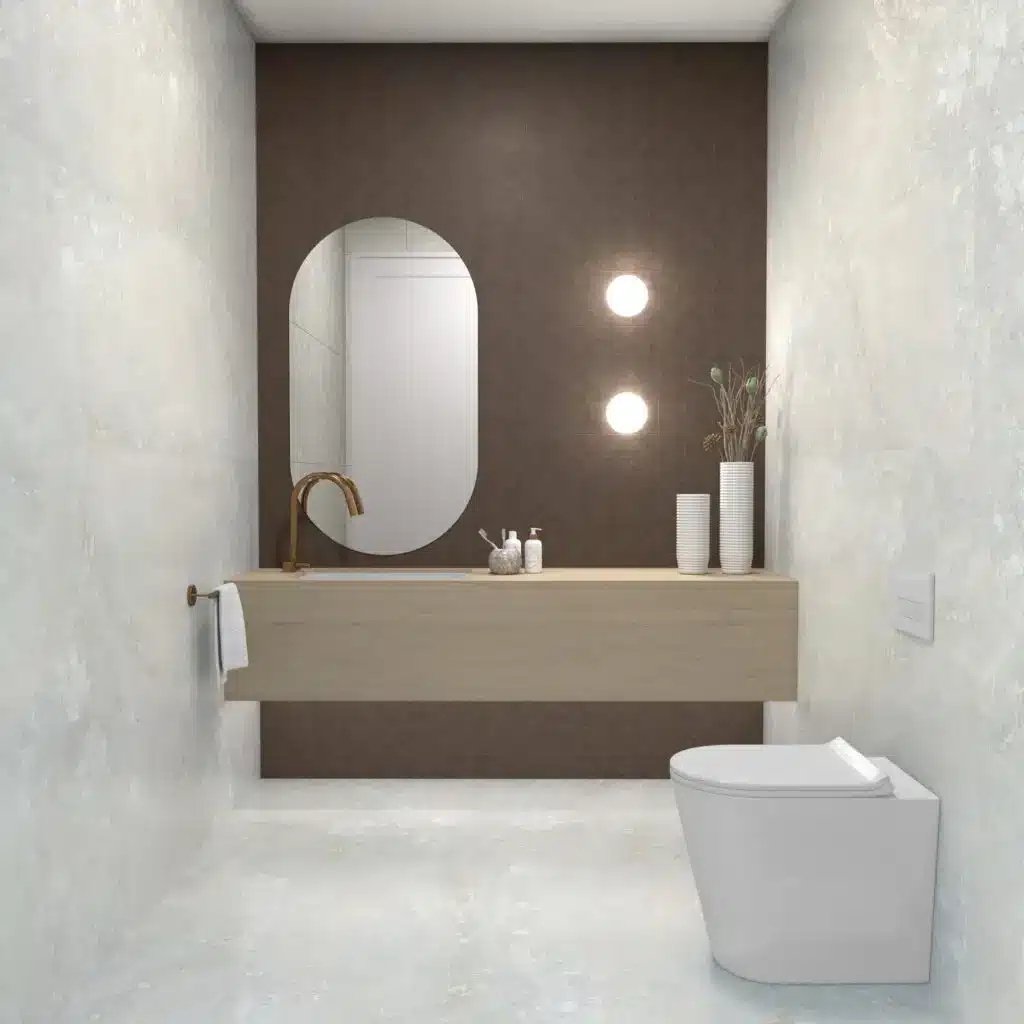 Modern Powder Room in 3D inspiration