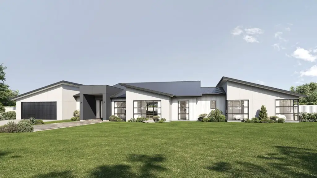 Large lot modern house design